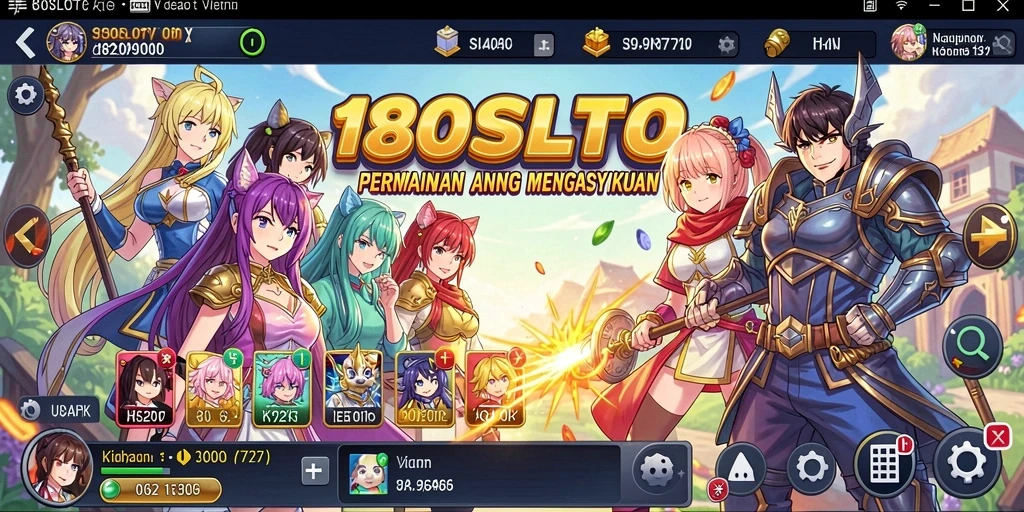 Gameplay menarik dalam 180SLOT dengan karakter Anime yang lucu.