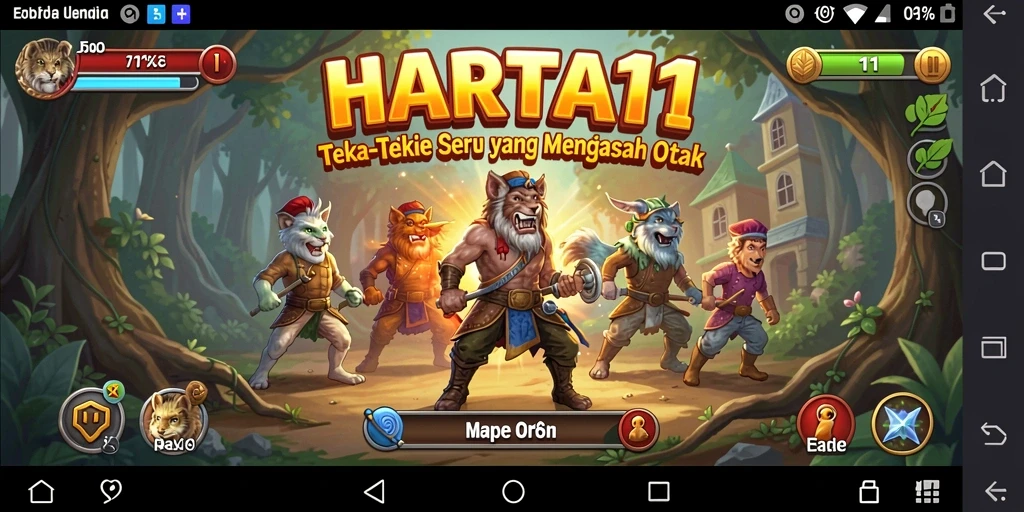 Gameplay seru HARTA11 yang penuh teka-teki menantang.